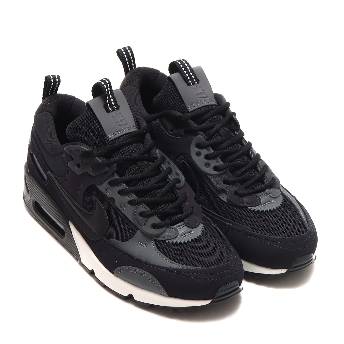 NIKE W AIR MAX 90 FUTURA BLACK/BLACK-IRON GREY-OIL GREY（ナイキ