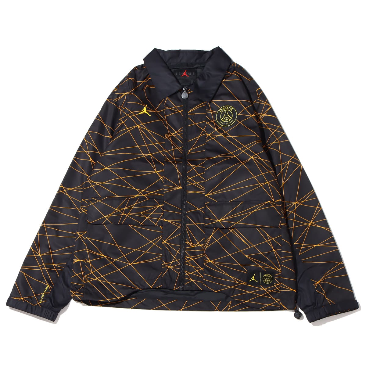 JORDAN BRAND AS M J PSG ANTHEM JACKET BLACK/TOUR YELLOW 23SP-I
