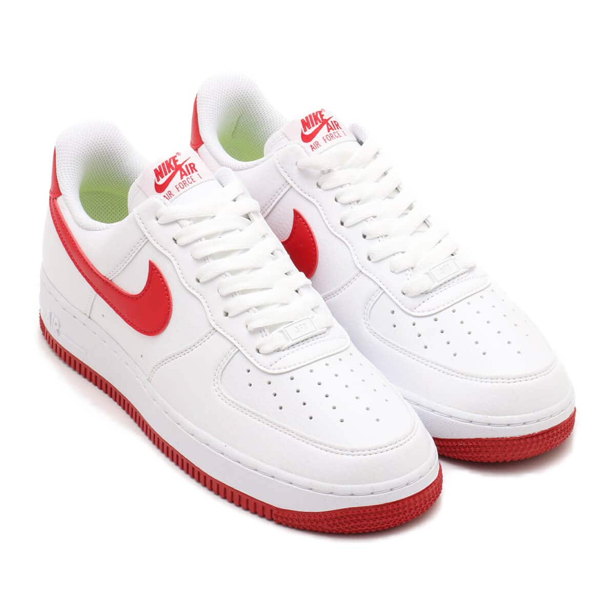 NIKE WMNS AIR FORCE 1 '07 NN WHITE/GYM RED-WHITE-VOLT（ナイキ