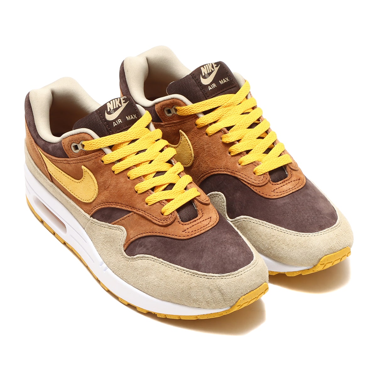 NIKE AIR MAX 1 PRM PECAN/YELLOW OCHRE-BAROQUE BROWN 22HO-I（ナイキ