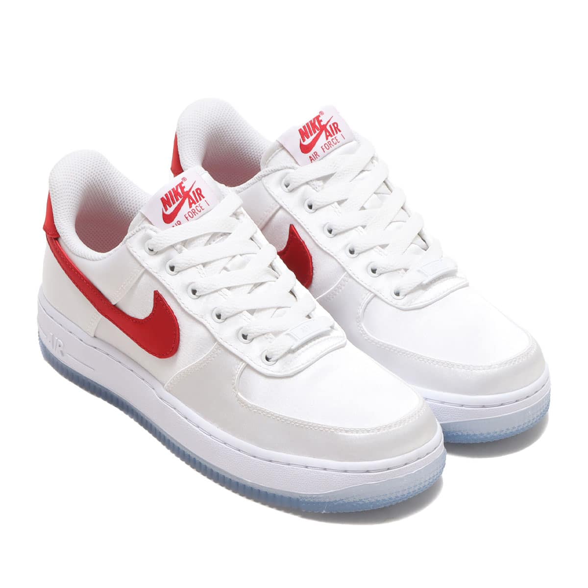 NIKE W AIR FORCE 1 '07 ESS SNKR WHITE/VARSITY RED（ナイキ