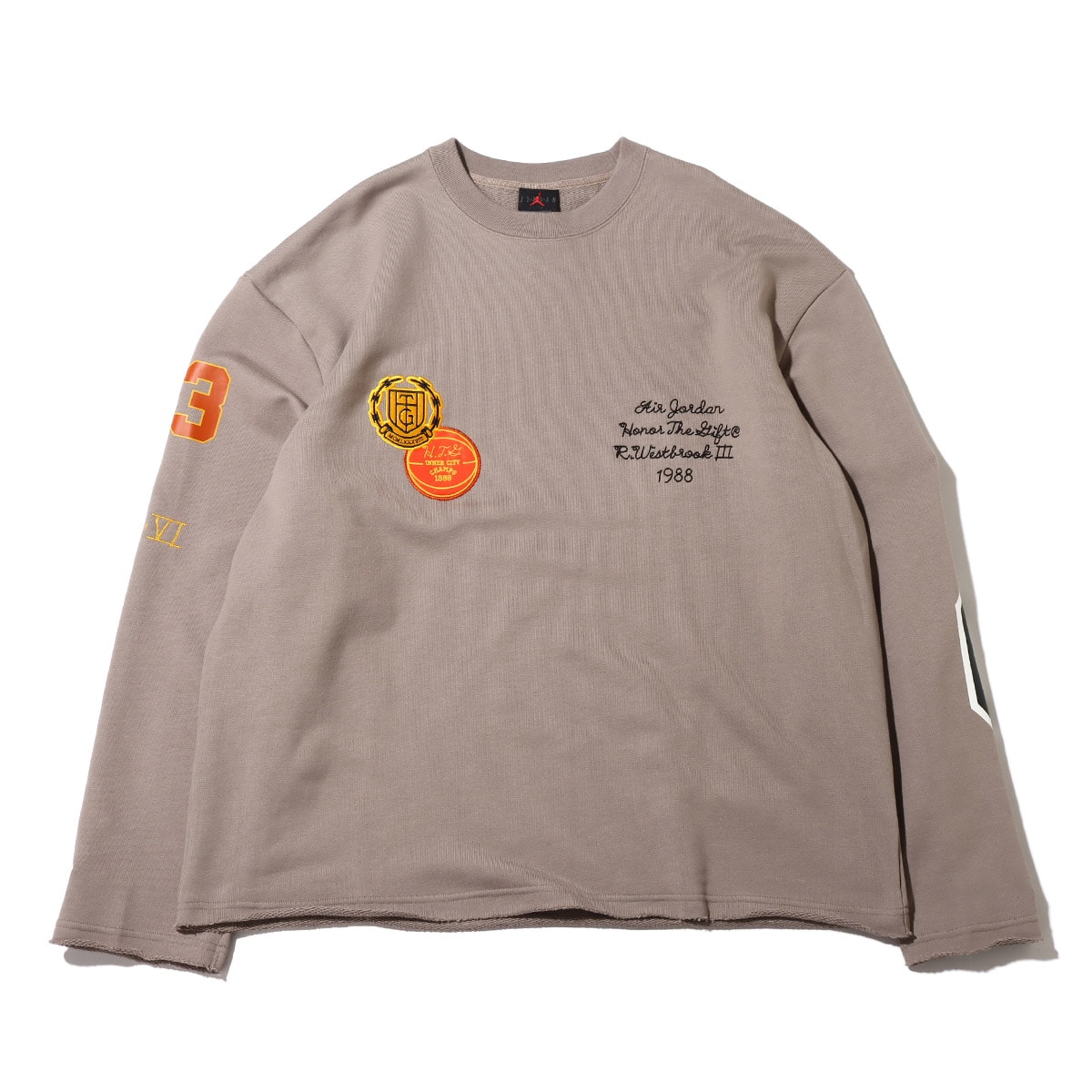 JORDAN BRAND M J WESTBROOK HTG CREW NECK MOON FOSSIL 23SP-S