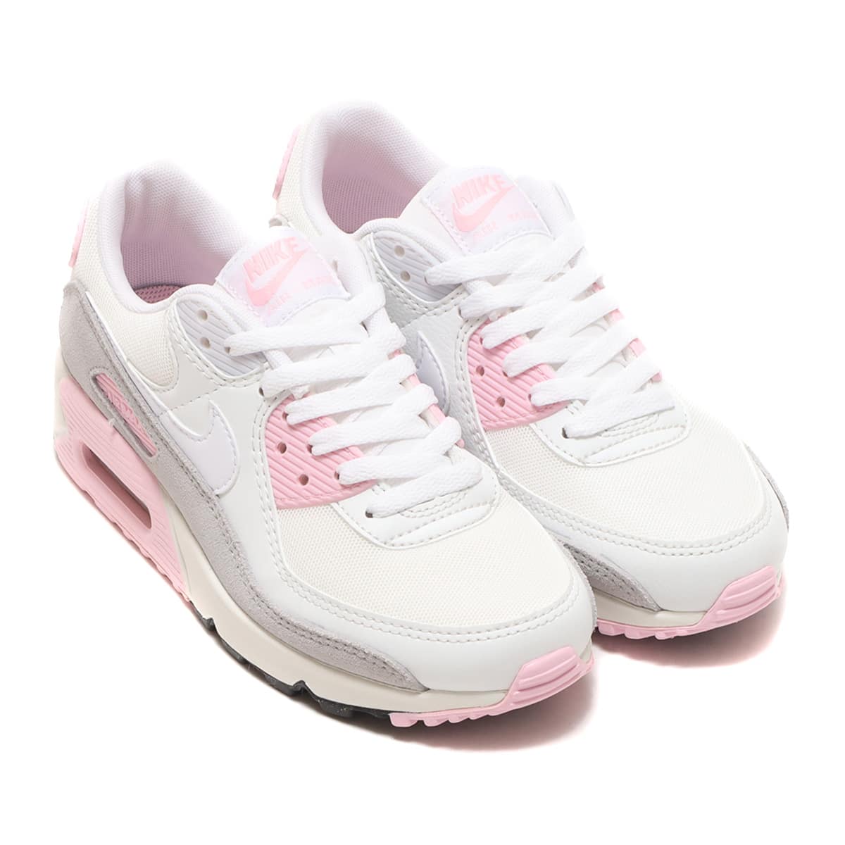 NIKE WMNS AIR MAX 90 WHITE/SAIL-MED SOFT PINK-SUMMIT WHITE（ナイキ