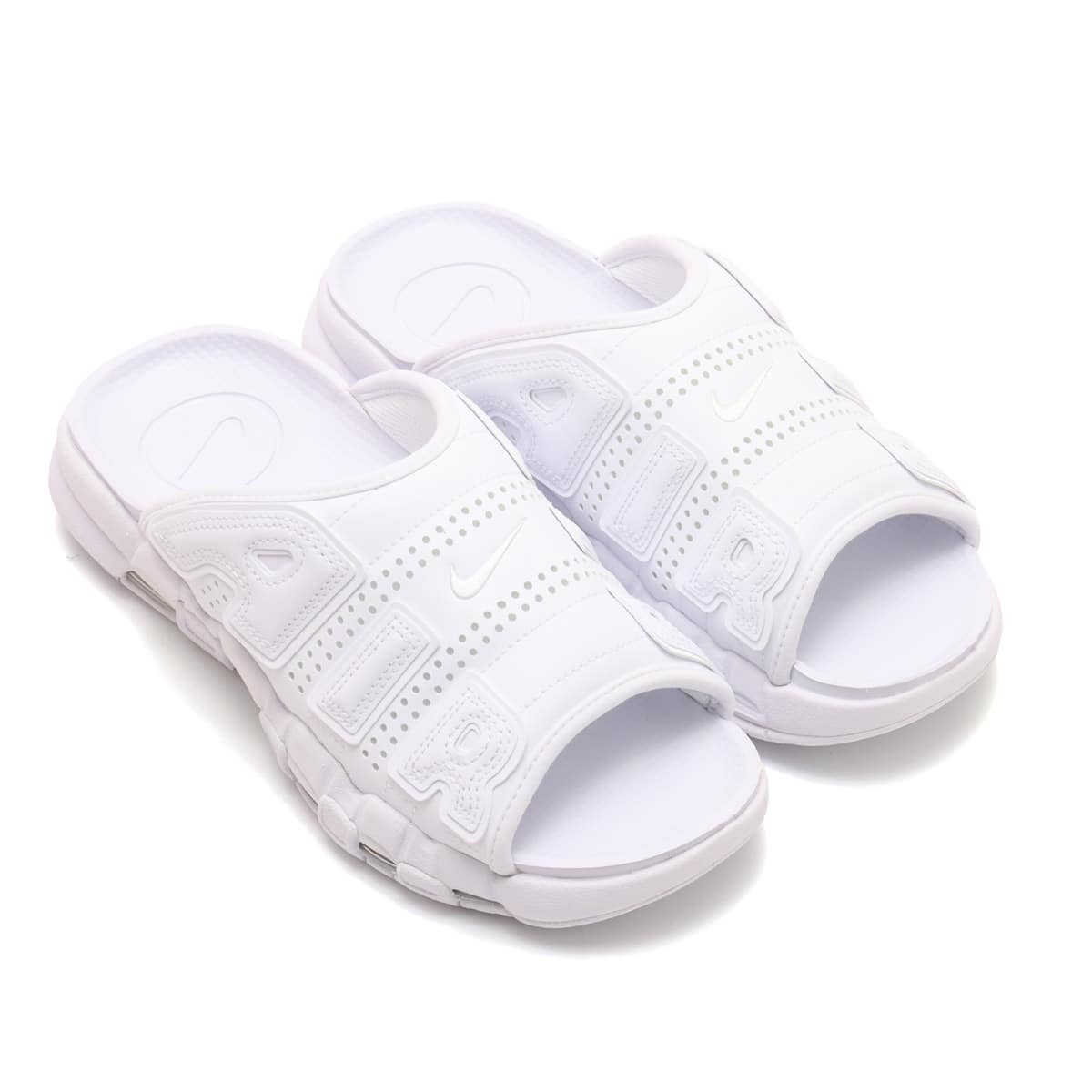NIKE AIR MORE UPTEMPO SLIDE WHITE/WHITE-T WHITE（ナイキ エア モア