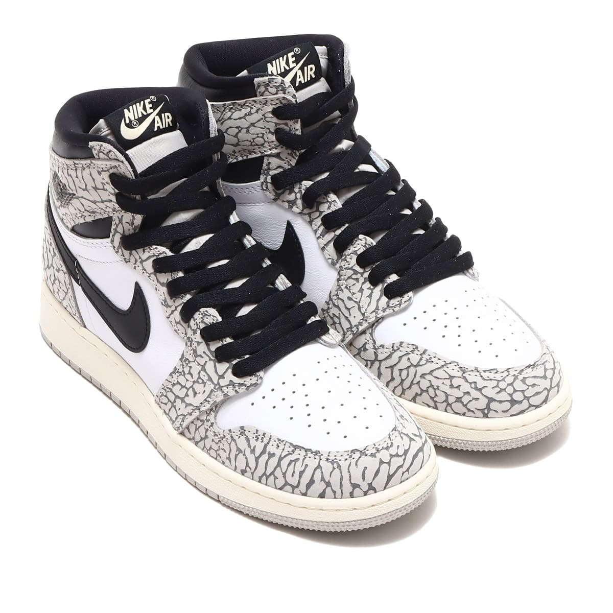 JORDAN BRAND AIR JORDAN 1 RETRO HIGH OG GS TECH GREY/MUSLIN-BLACK