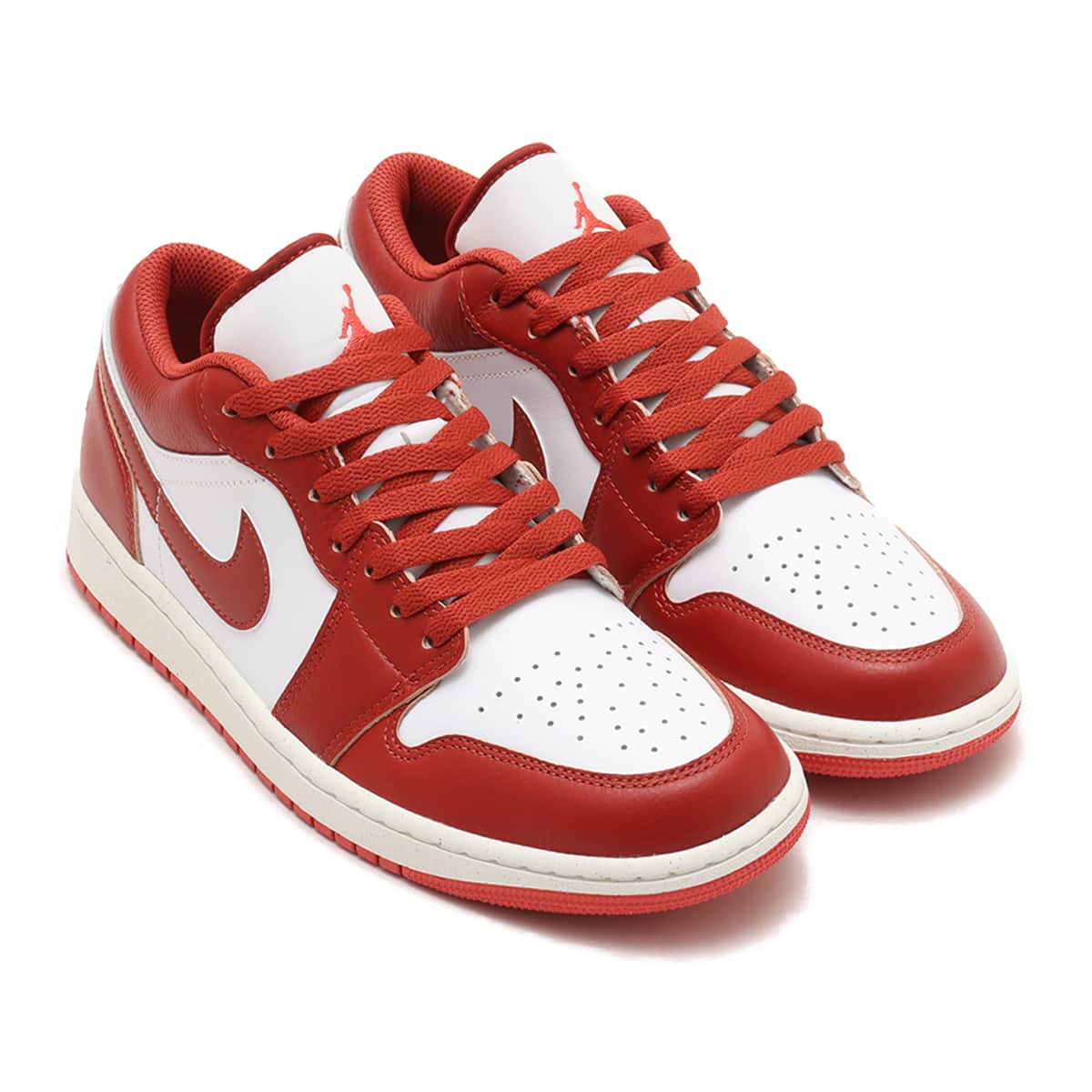 JORDAN BRAND AIR JORDAN 1 LOW SE WHITE/DUNE RED-LOBSTER-SAIL