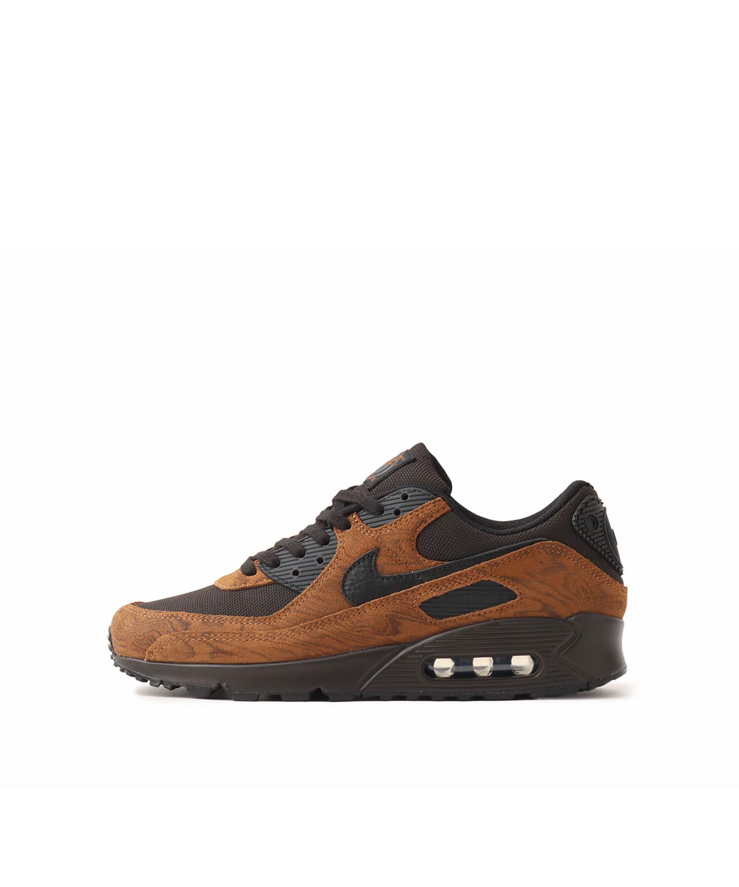NIKE AIR MAX 90 PRM LT BRITISH TAN/BLACK-VELVET BROWN（ナイキ エア