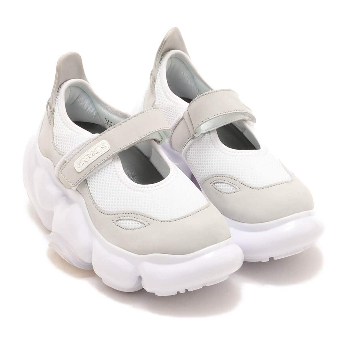 grounds MOOPIE MARY JANE WHITE / WHITE SOLID （グラウンズ ムーピー