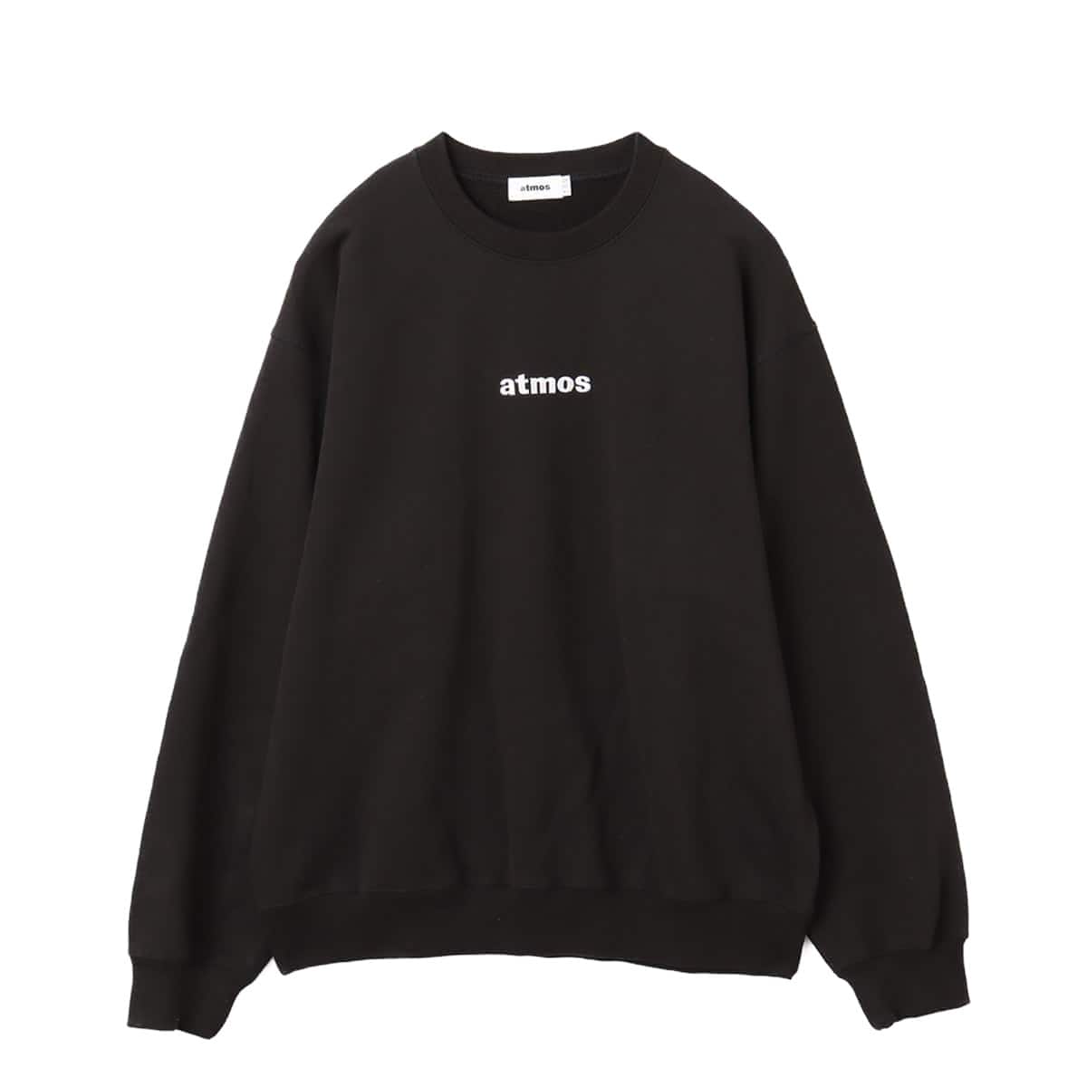 atmos Embroidery Classic Logo Crew Neck Sweatshirt BLACK（アトモス