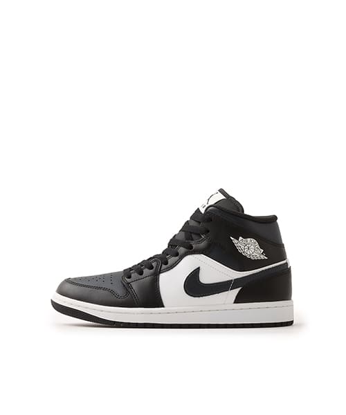 JORDAN BRAND AIR JORDAN 1 MID BLACK/OFF NOIR-SUMMIT WHITE