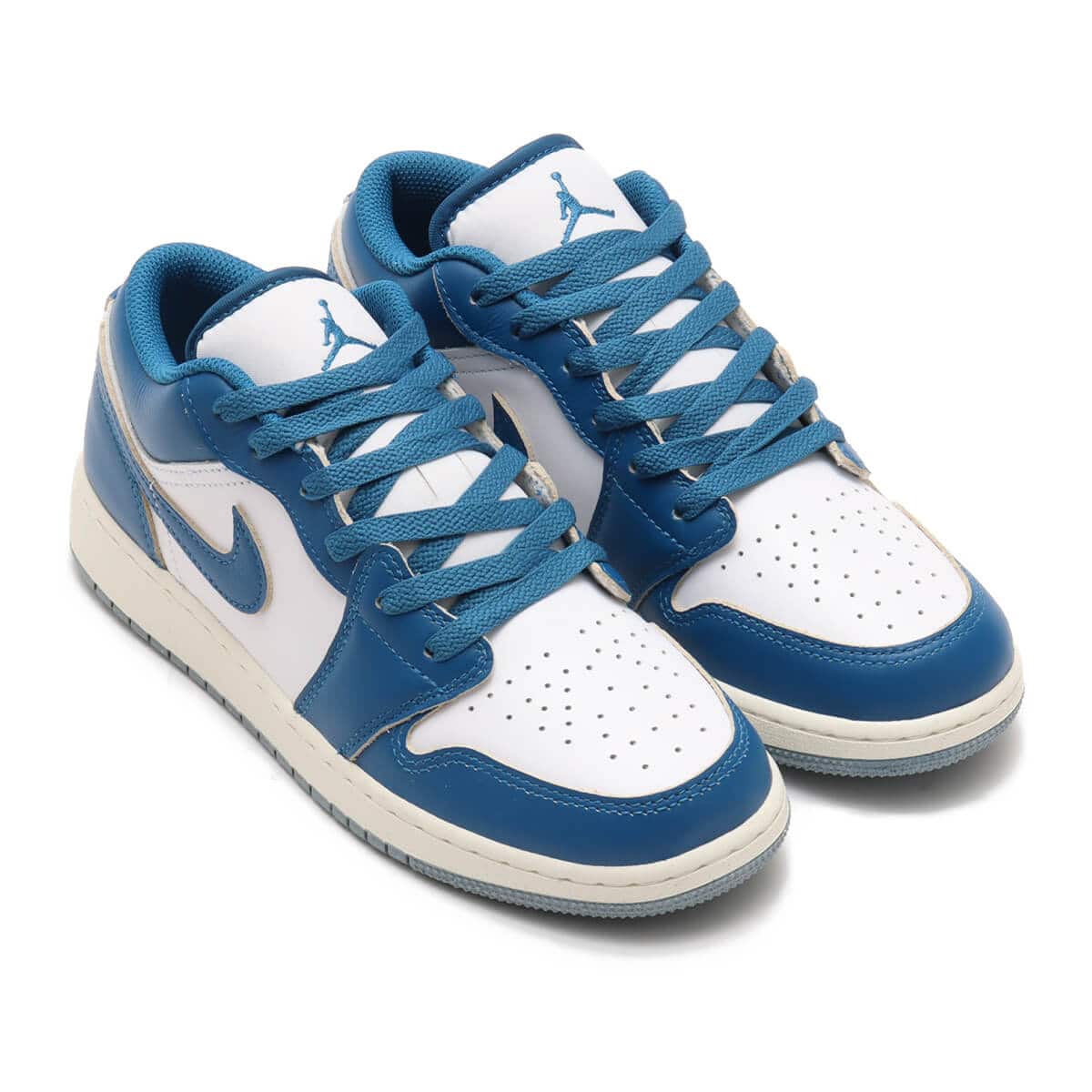 JORDAN BRAND AIR JORDAN 1 LOW SE WHITE/INDUSTRIAL BLUE-BLUE GREY