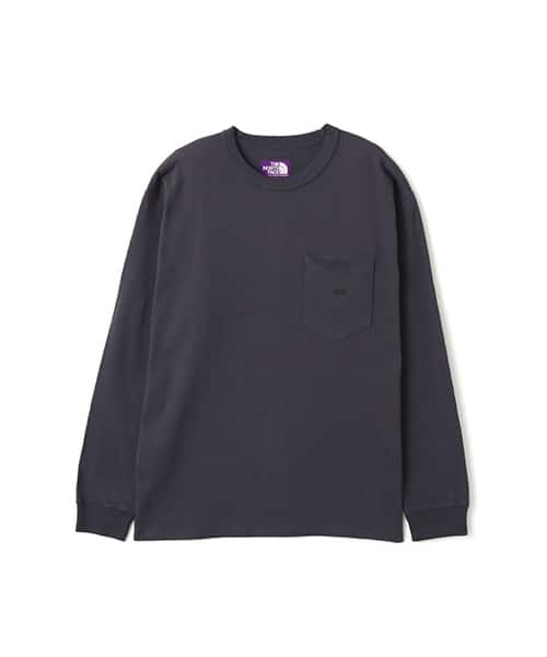 THE NORTH FACE PURPLE LABEL 8oz Field Long Sleeve Pocket Tee Black