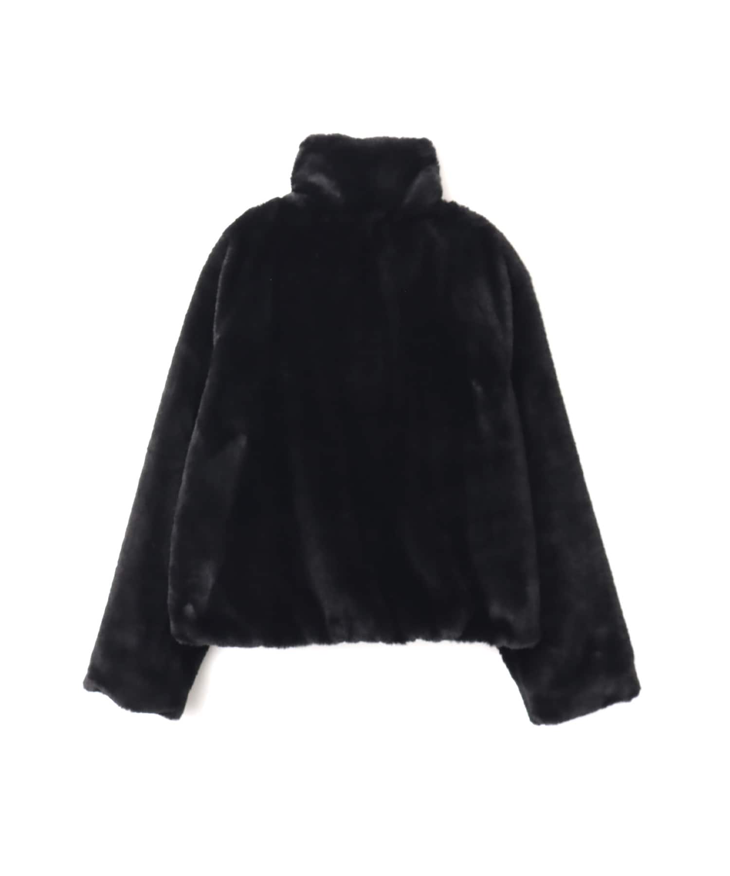 atmos pink Faux Fur Zip Blouson BLACK（アトモス ピンク フォー