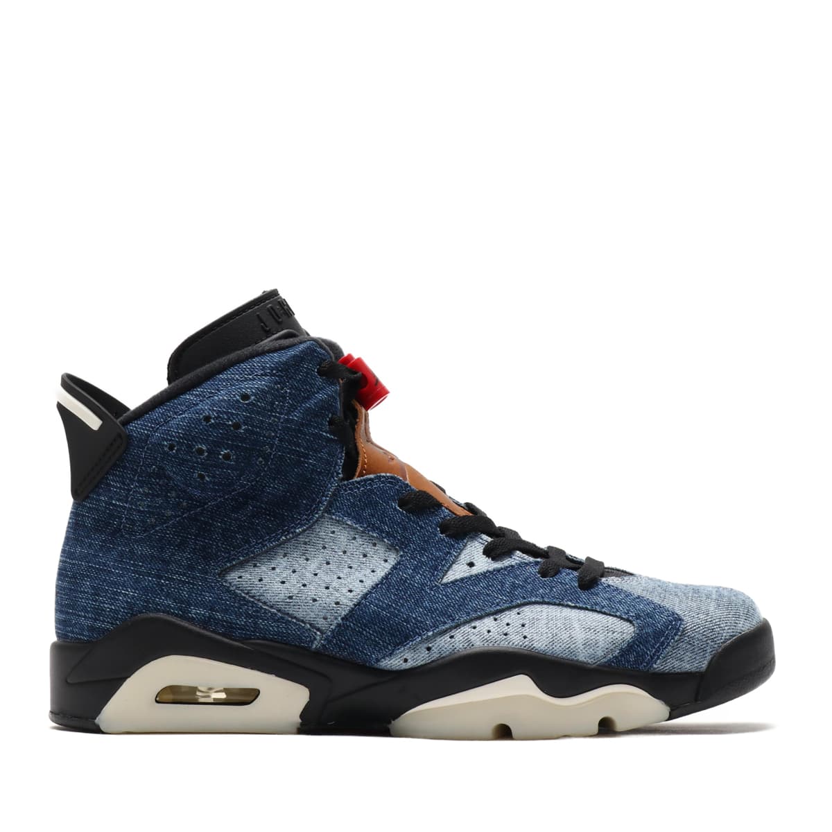 JORDAN BRAND AIR JORDAN 6 RETRO WASHED DENIM/BLACK-SAIL-VARSITY