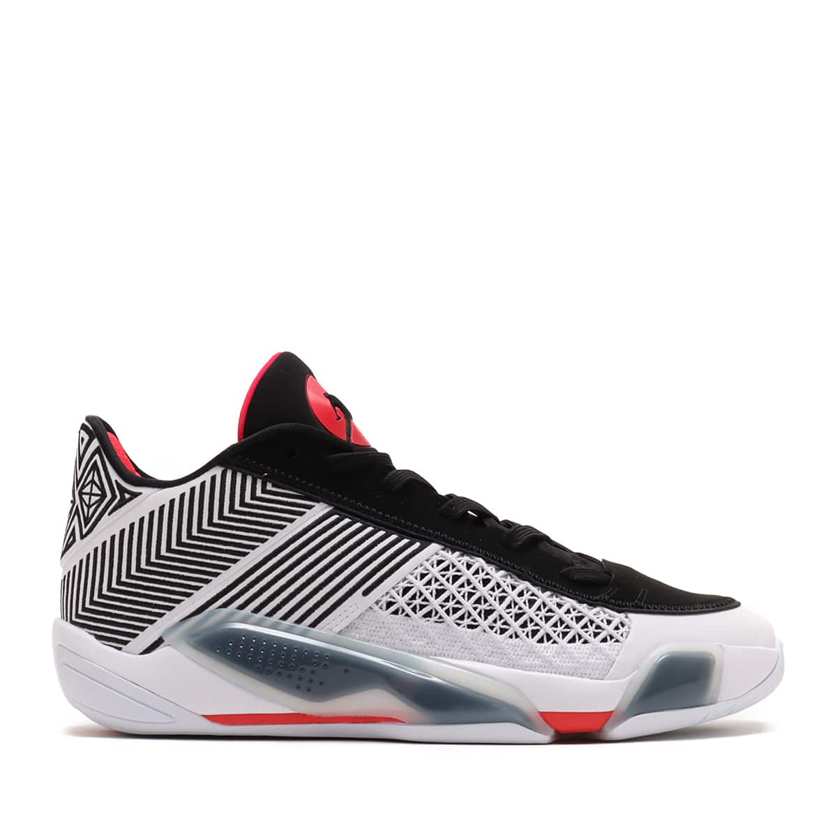 JORDAN BRAND AIR JORDAN XXXVIII LOW PF WHITE/SIREN RED-BLACK