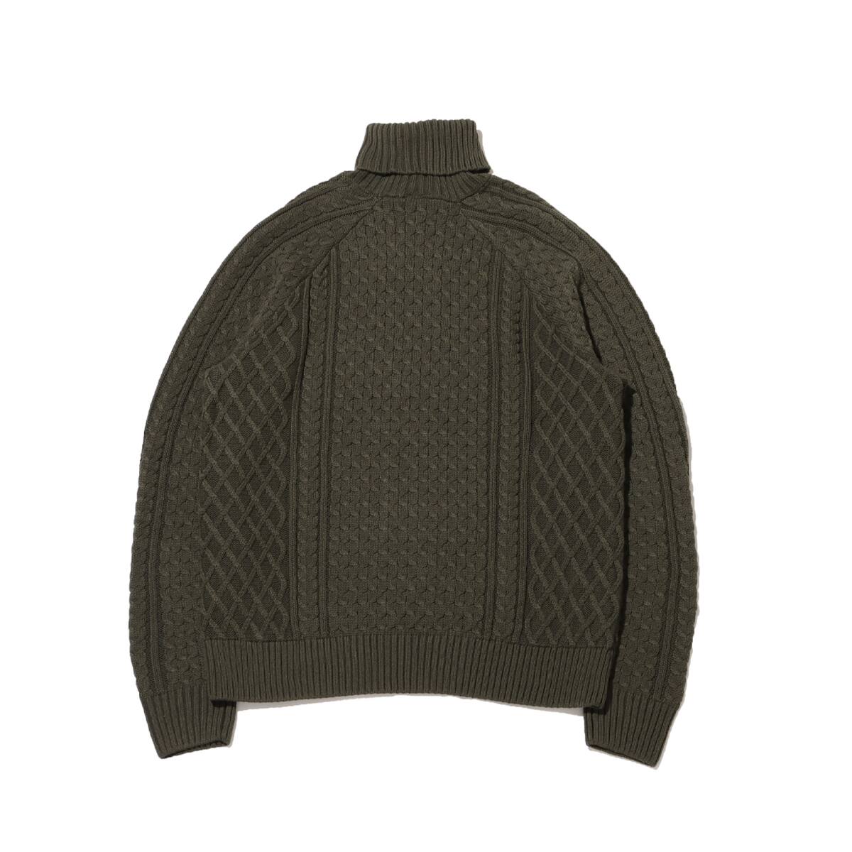 NIKE AS M NL CABLE KNIT TURTLENECK CARGO KHAKI 23HO-I（ナイキ NL L