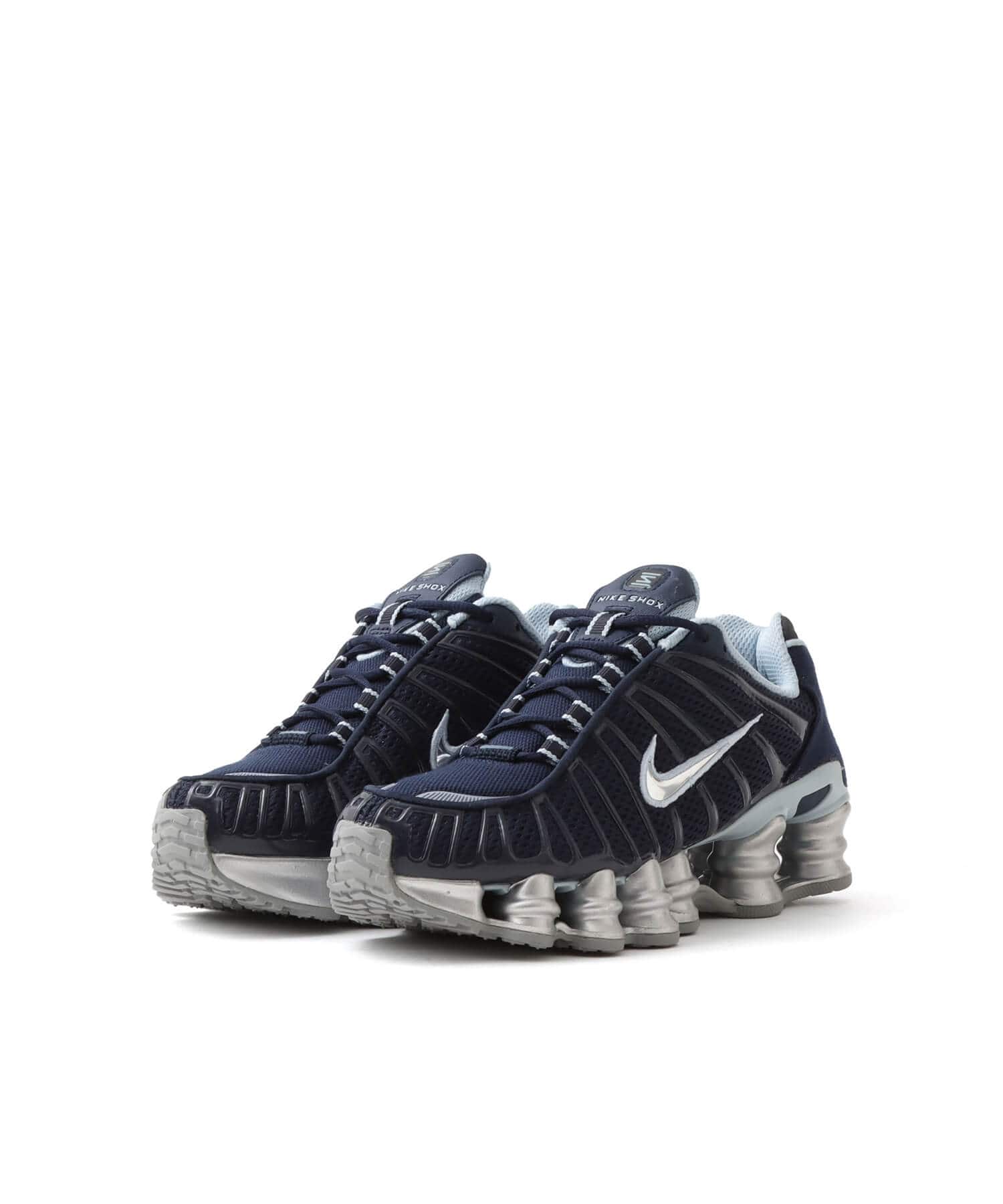 NIKE W SHOX TL OBSIDIAN/MTLC PLATINUM-LT ARMORY BLUE（ナイキ
