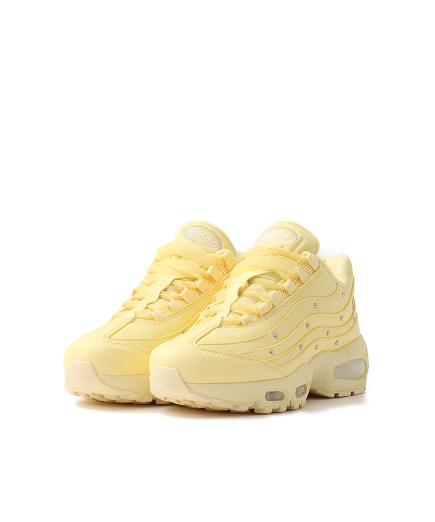 NIKE W AIR MAX 95 BIG BUBBLE SOFT YELLOW/METALLIC SILVER-ALABASTER