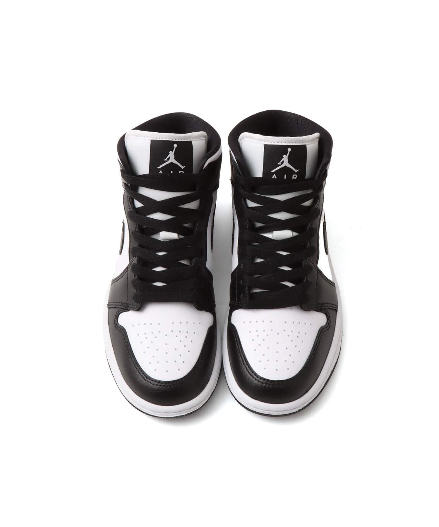 JORDAN BRAND WMNS AIR JORDAN 1 MID WHITE/BLACK-WHITE（ジョーダン