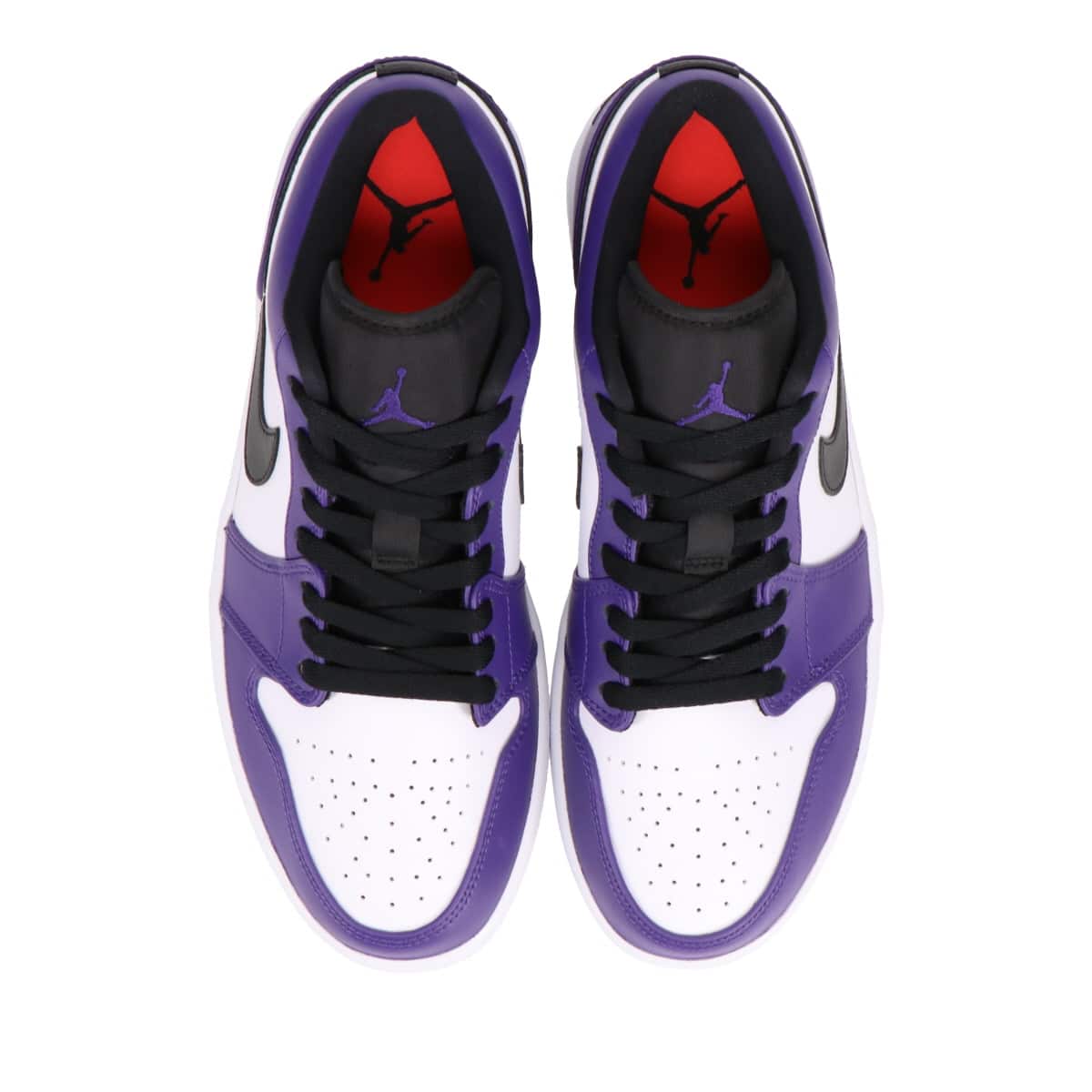 JORDAN BRAND AIR JORDAN 1 LOW COURT PURPLE/BLACK-WHITE-HOT PUNCH