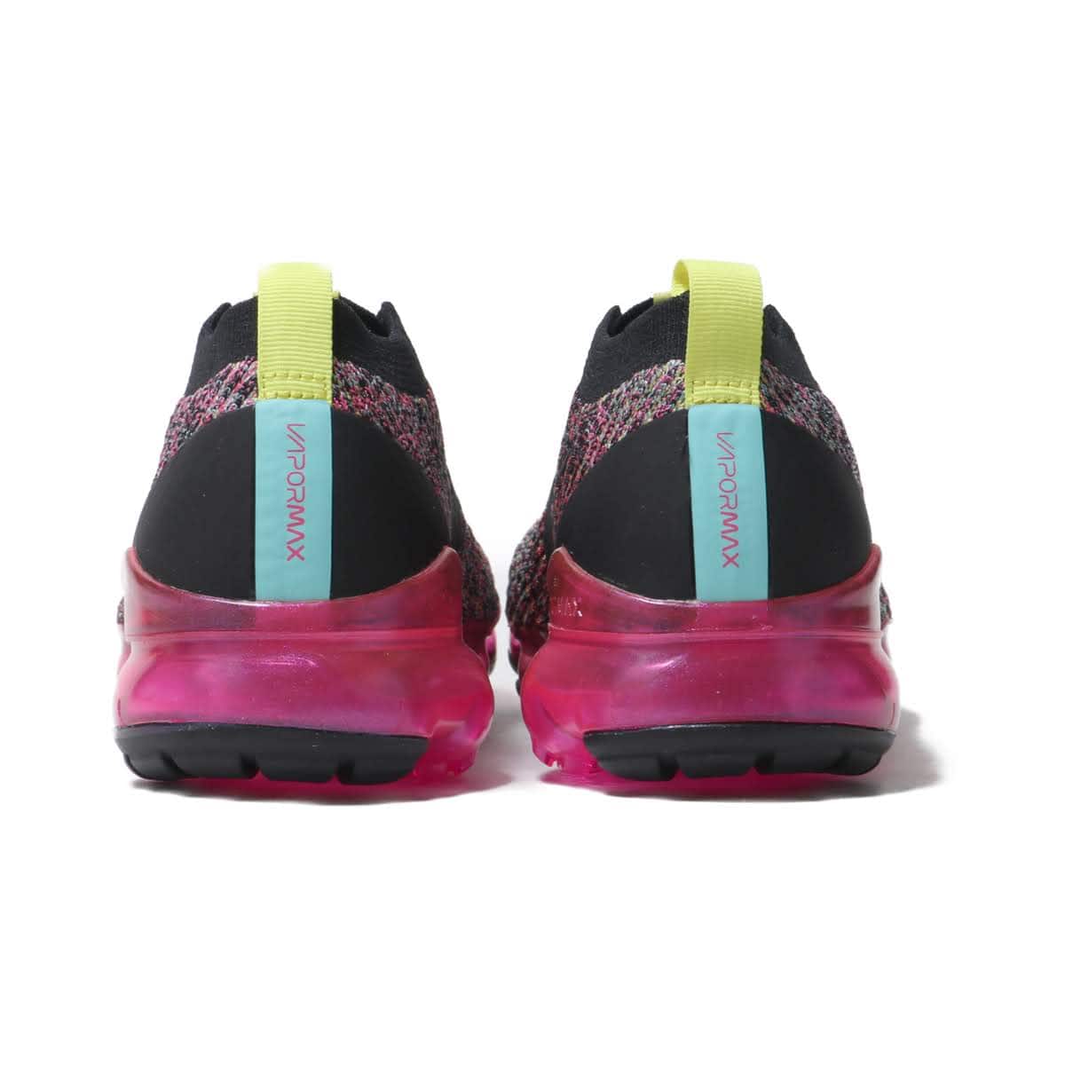 NIKE W AIR VAPORMAX FLYKNIT 3 BLACK/BLACK-PINK BLAST-HYPER TURQ