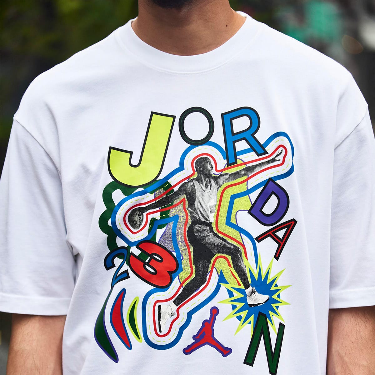 JORDAN BRAND AS M J HL TOKYO VTG 23GFX 85SS WHITE 22SU-S
