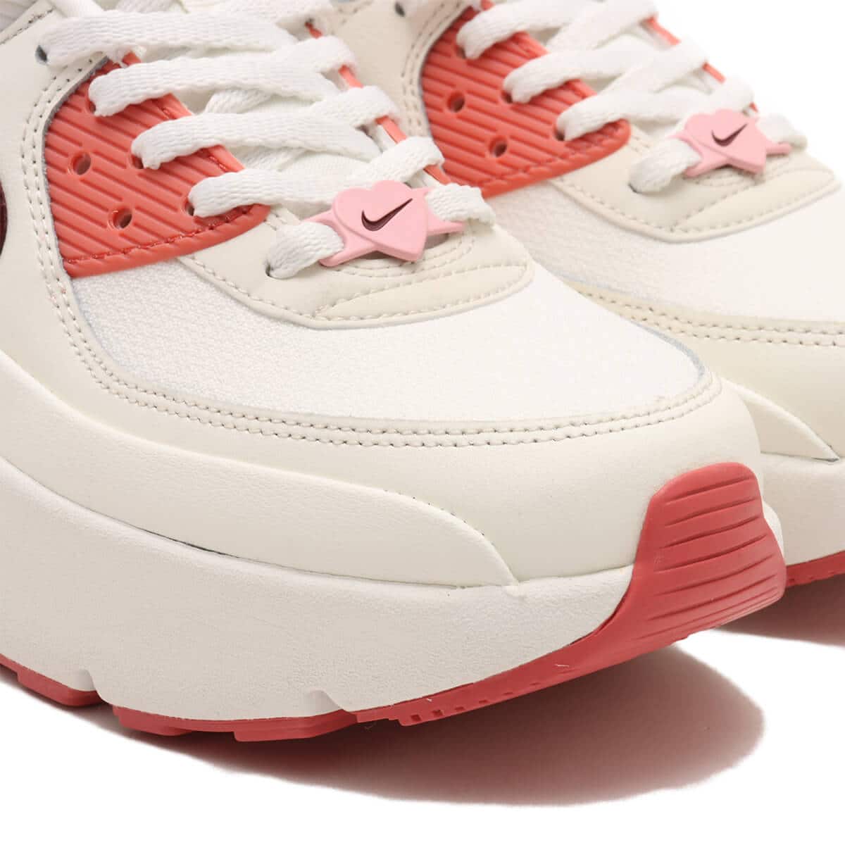 NIKE AIR MAX 90 LV8 SE SAIL/DARK TEAM RED-ADOBE-MED SOFT PINK 24SP