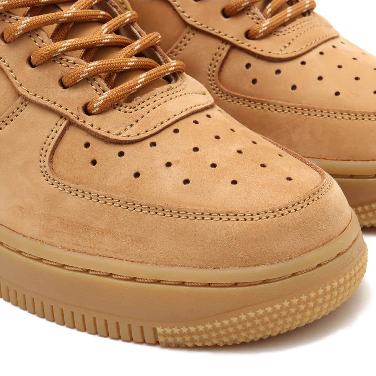 NIKE W AIR FORCE 1 '07 WB FLAX/WHEAT-GUM LIGHT BROWN-BLACK