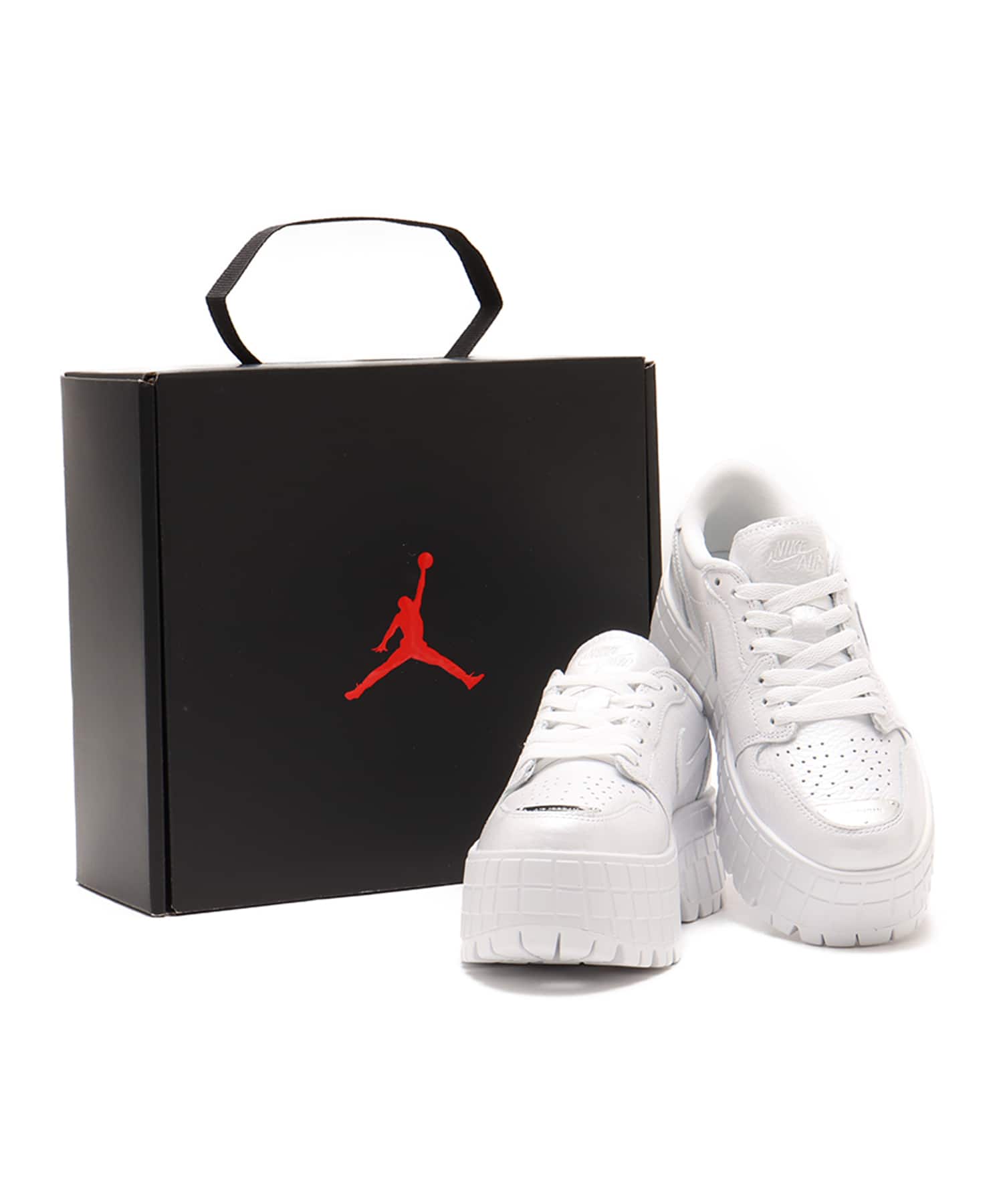 JORDAN BRAND W AIR JORDAN 1 BROOKLYN LOW WHITE/METALLIC SILVER