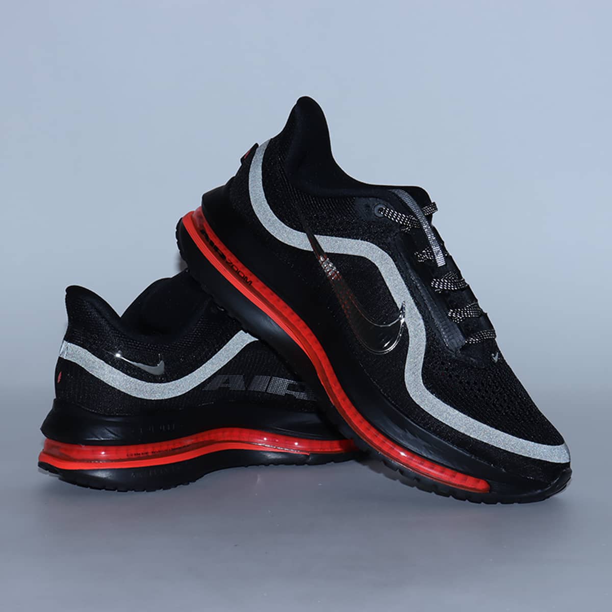 NIKE PEGASUS PREMIUM BLACK/METALLIC SILVER-BRIGHT CRIMSON（ナイキ