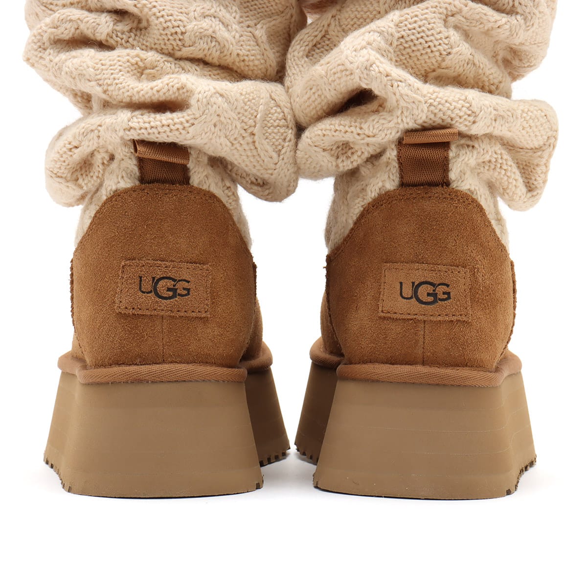 UGG W CLASSIC SWEATER LETTER TALL CHESTNUT （アグ クラシック