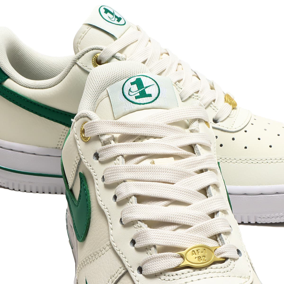 NIKE WMNS AIR FORCE 1 '07 SE SAIL/MALACHITE-WHITE-METALLIC GOLD