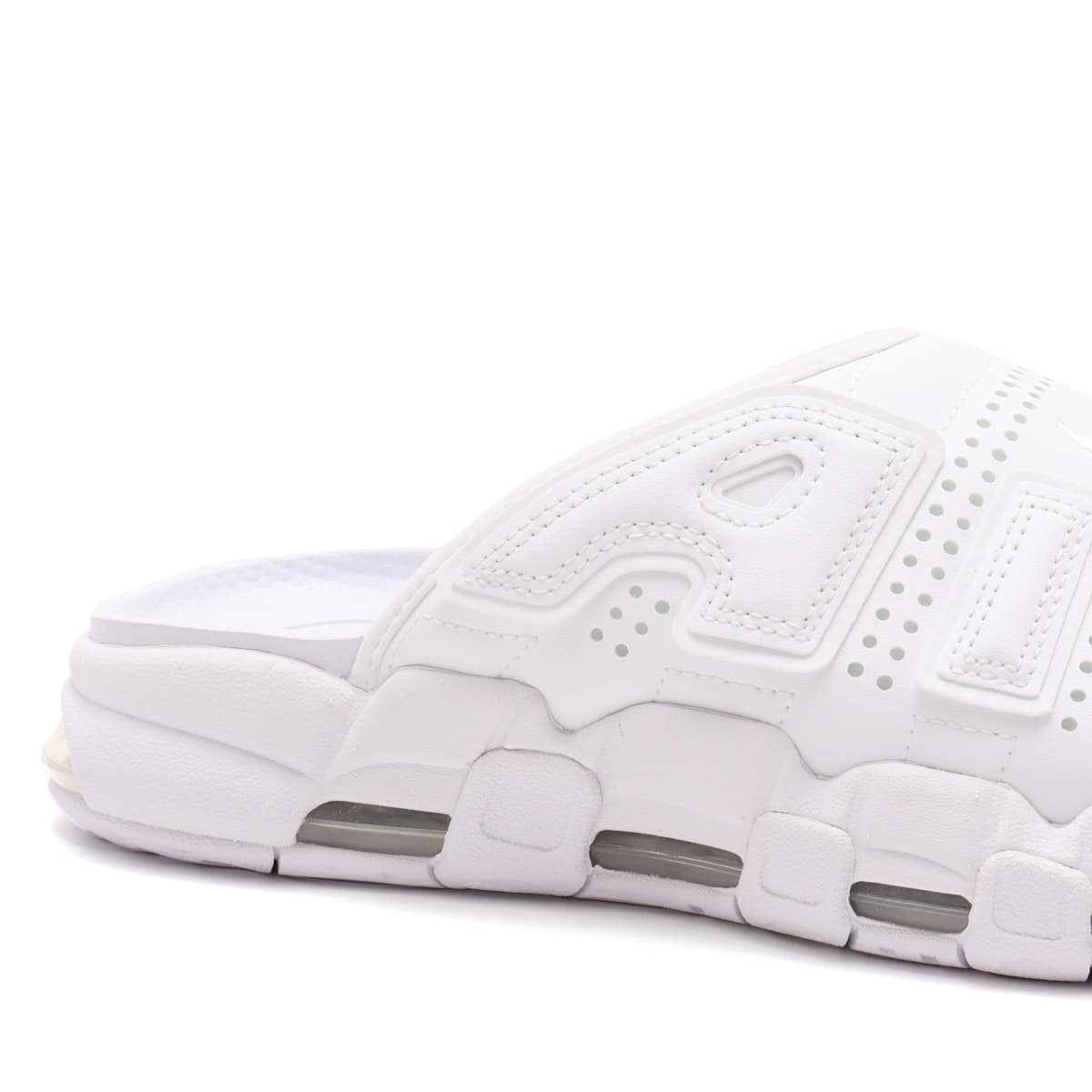 NIKE AIR MORE UPTEMPO SLIDE WHITE/WHITE-T WHITE（ナイキ エア モア