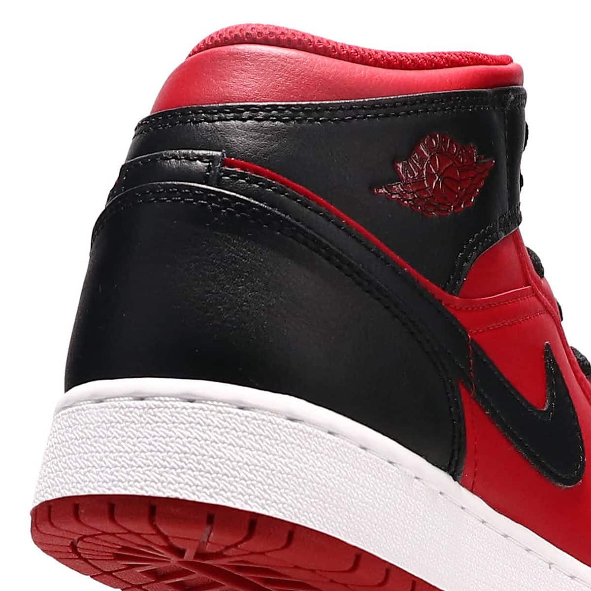 JORDAN BRAND AIR JORDAN 1 MID (GS) GYM RED/BLACK-WHITE（ジョーダン