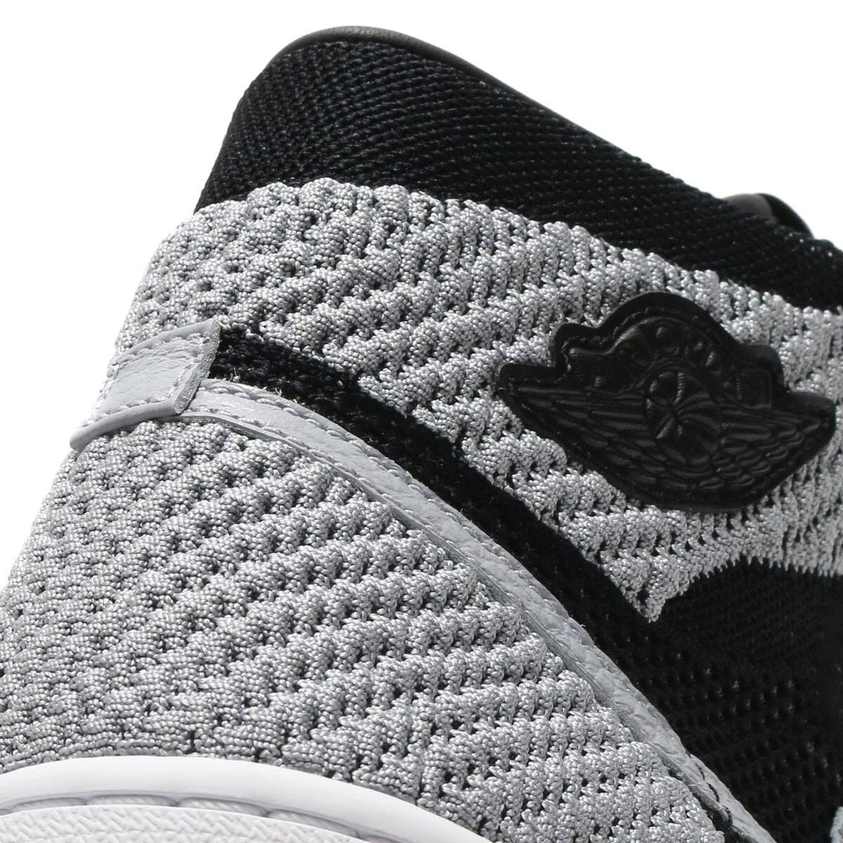 JORDAN BRAND AIR JORDAN 1 RETRO HI FLYKNIT BLACK/WOLF GREY-WHITE