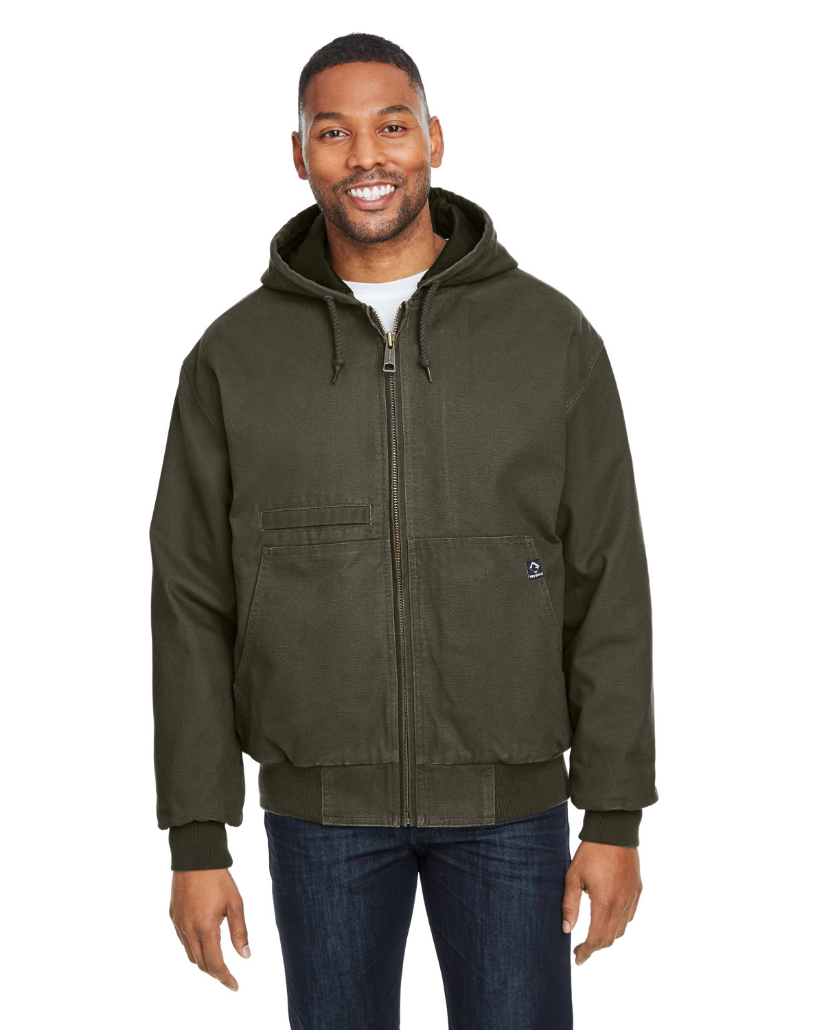 Dri Duck 5034 - Men's Laramie Canvas Hooded Jacket - Olive