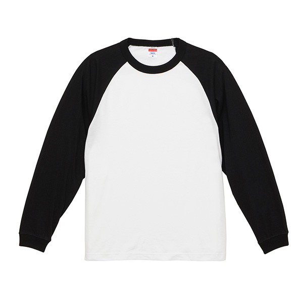 5048-01 5.6オンス ラグランロングスリーブTシャツ（1.6インチリブ