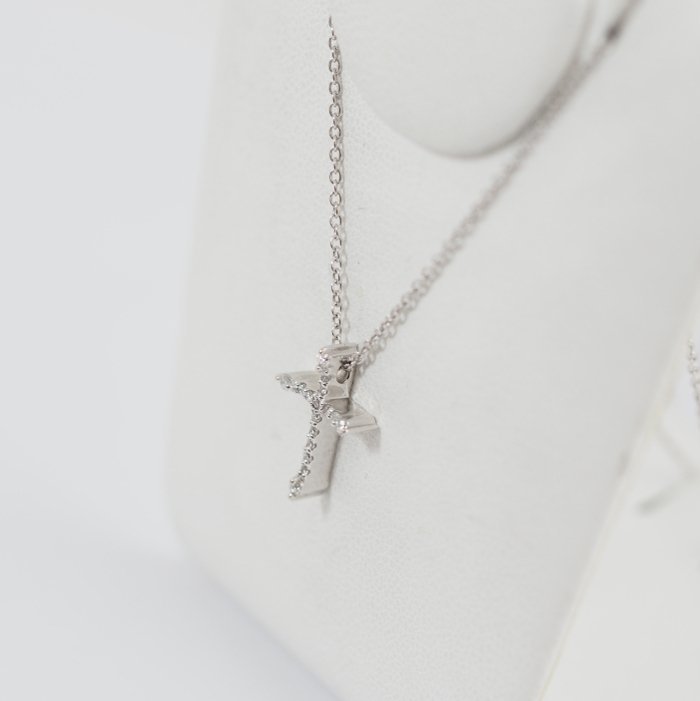 Ponte Vecchio ポンテヴェキオ K18ホワイトゴールド ダイヤ 0.14ct