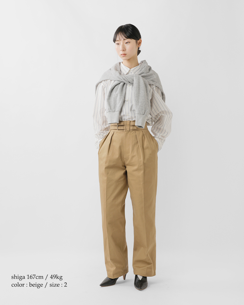 LENO リノ コットン ダブルベルト グルカパンツ DOUBLE BELTED GURKHA