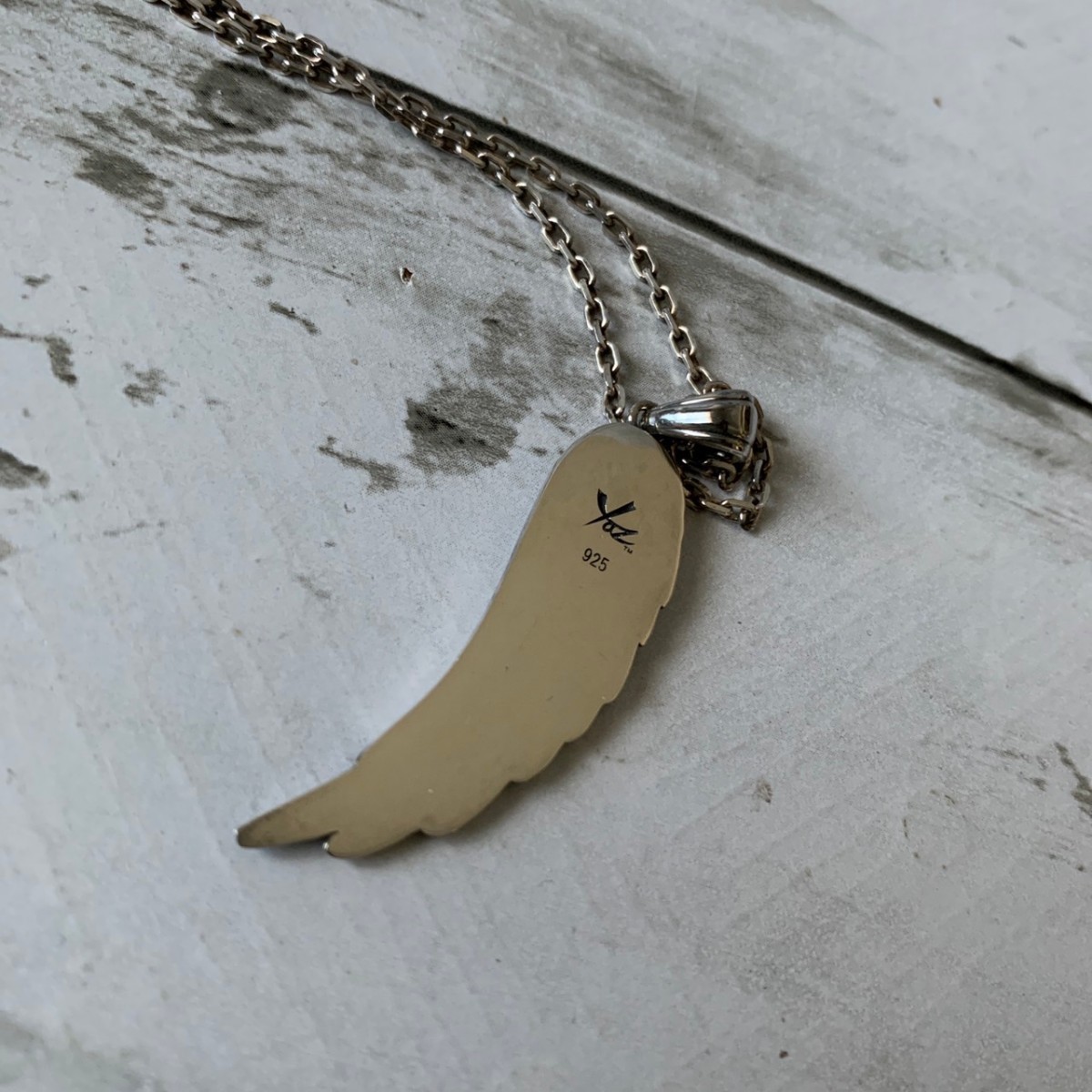 美品 矢沢永吉 ネックレス ウイング シルバー 生産終了 オフシャル