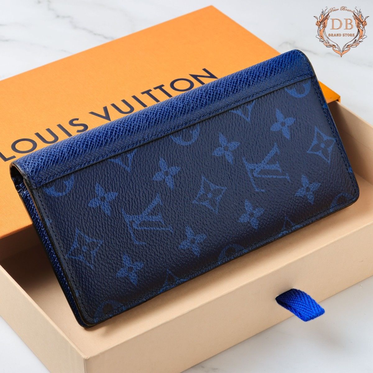 ルイヴィトン タイガラマ モノグラム ブラザ 長財布 ビジネス 青 380