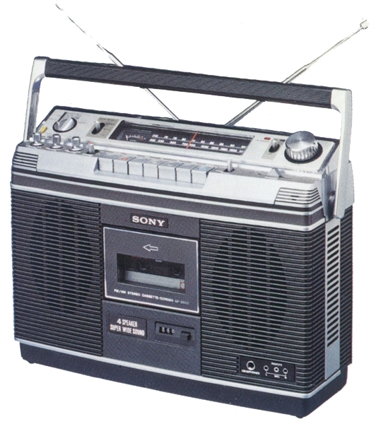 動作品 ソニー SONY CF-3800 最高級ステレオラジカセ 昭和名機ラジオ