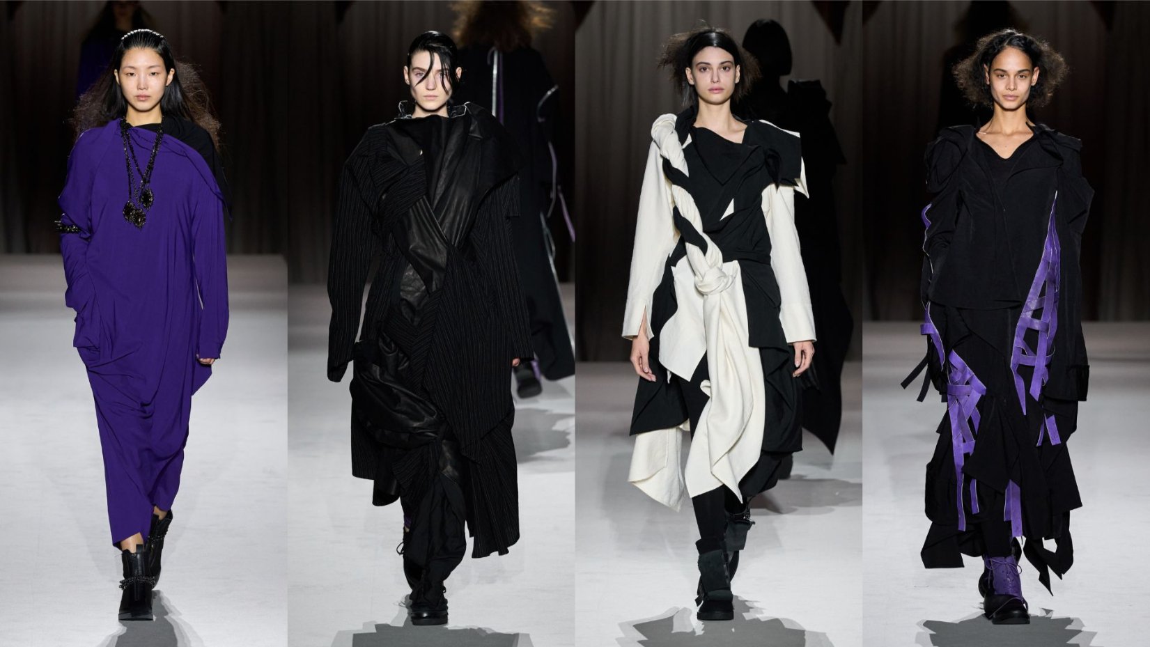 Yohji Yamamoto Fall 2025 PFW: Noir and Nuance – Ayerhs Magazine
