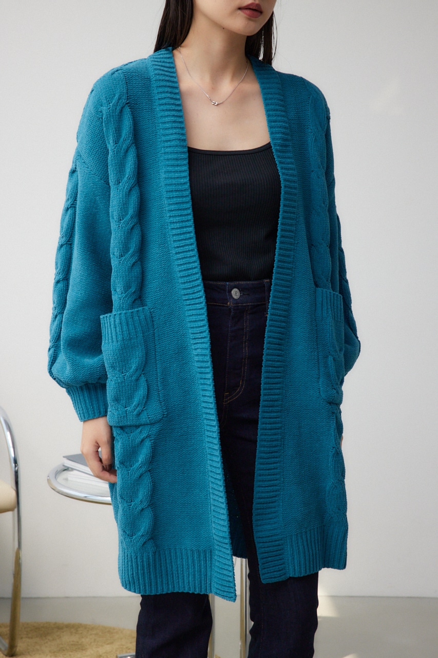 シェニールケーブルニットロングカーディガン｜WOMEN｜250HAG70-061H