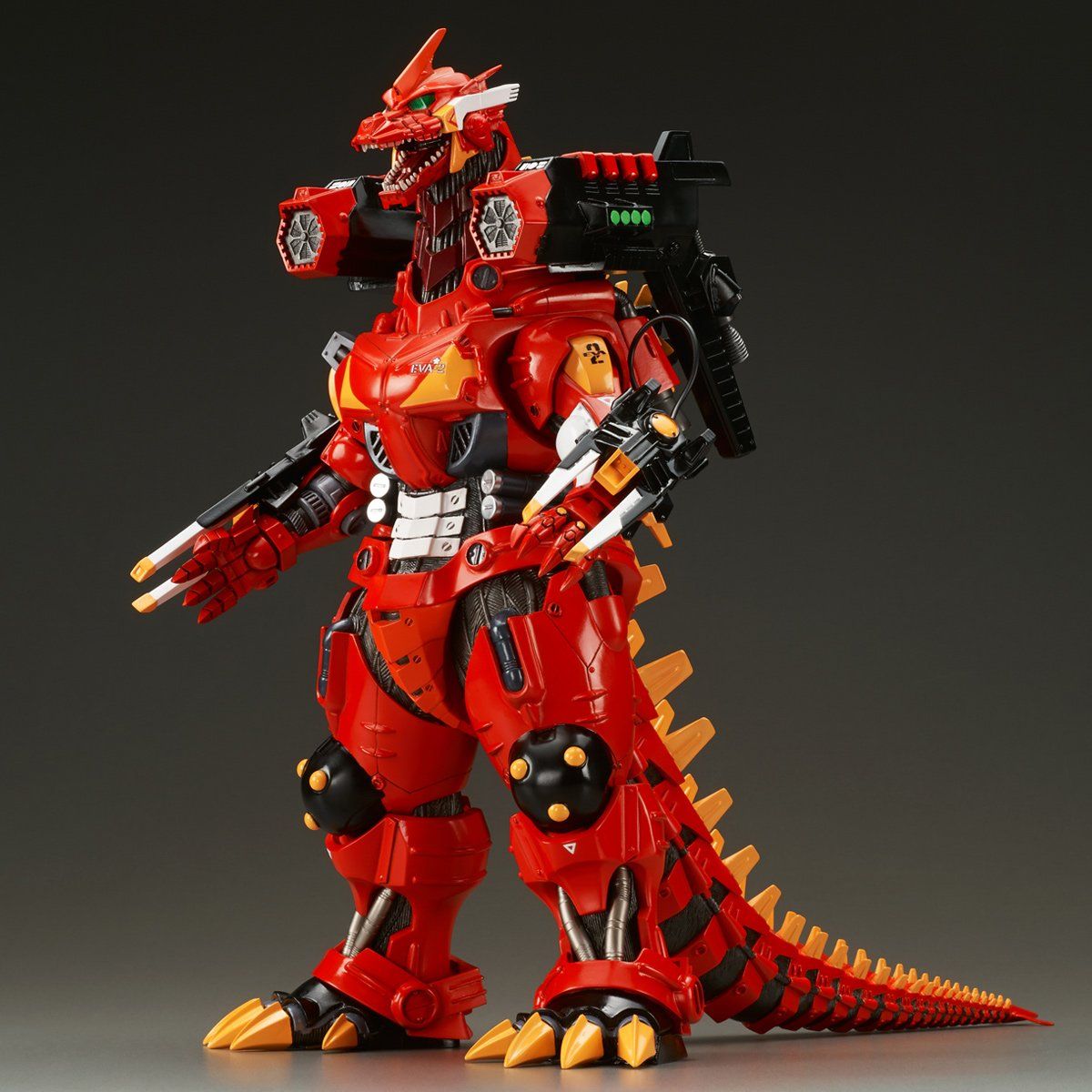 東宝30cmシリーズ 3式機龍（2003版）重武装型 エヴァ2号機イメージ