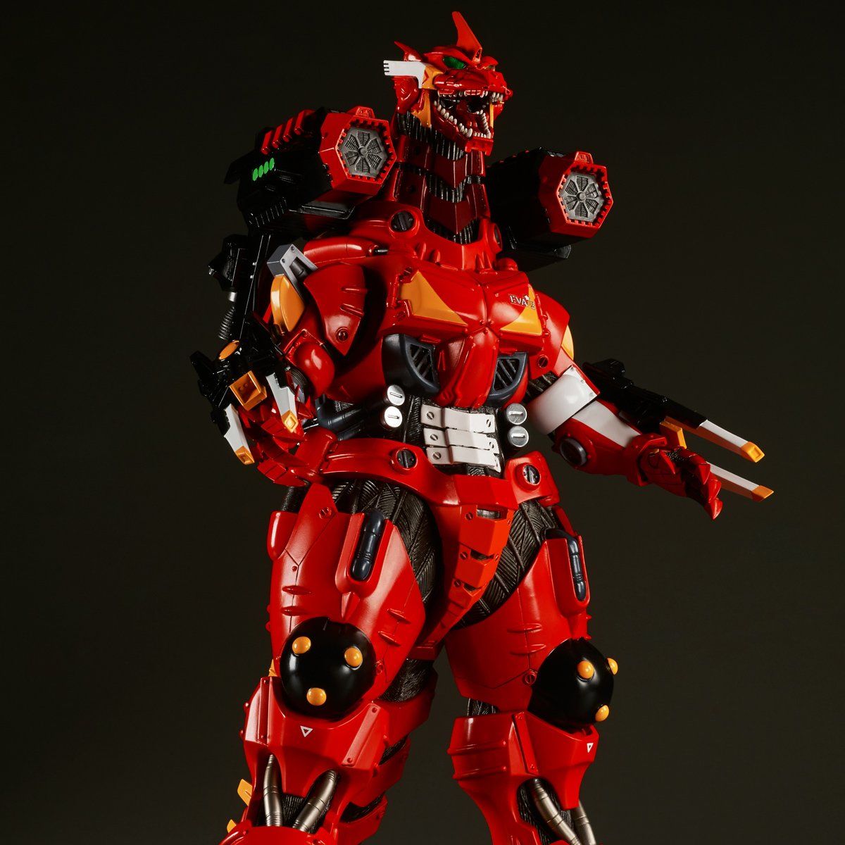 東宝30cmシリーズ 3式機龍（2003版）重武装型 エヴァ2号機イメージ