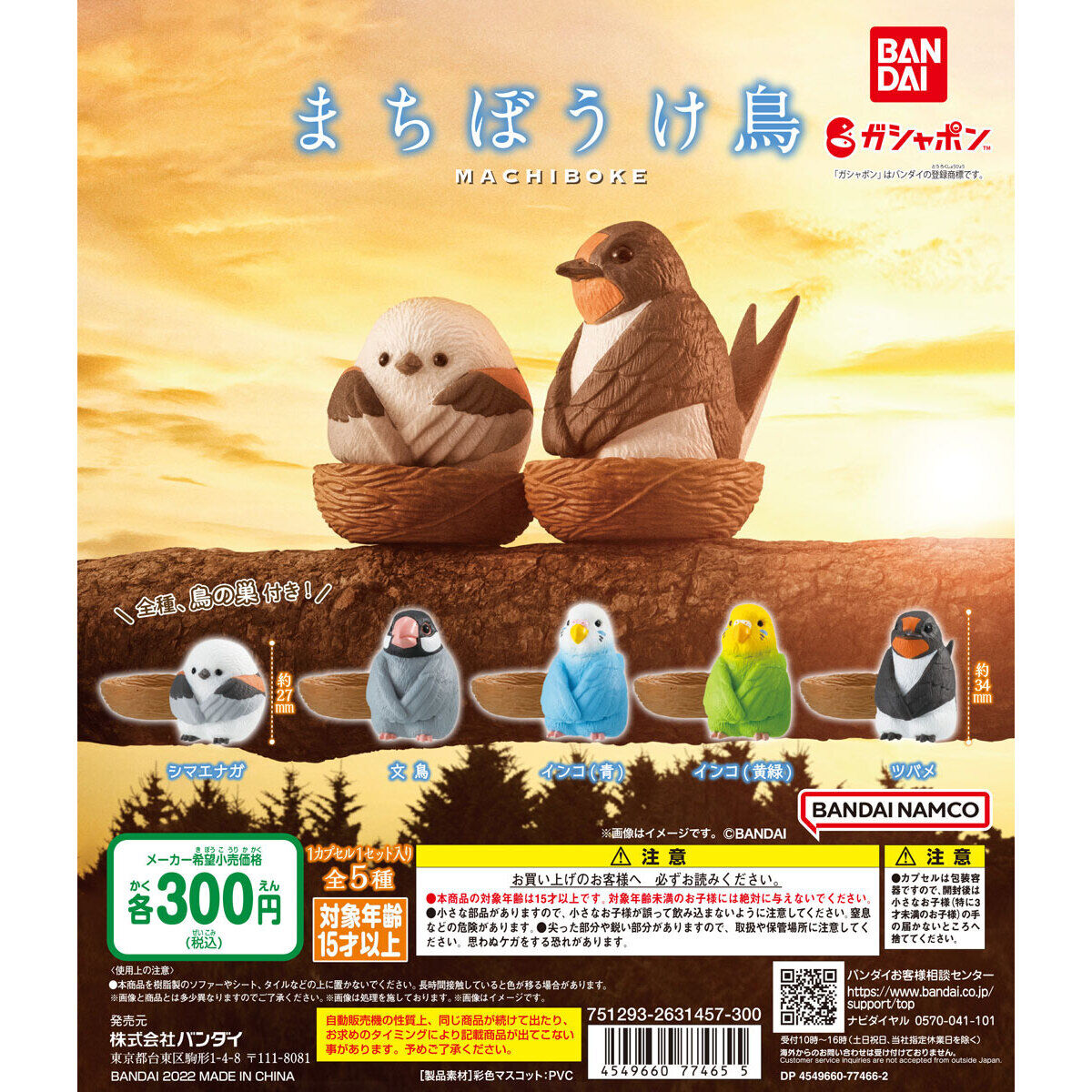 まちぼうけ鳥｜ガシャポンオフィシャルサイト
