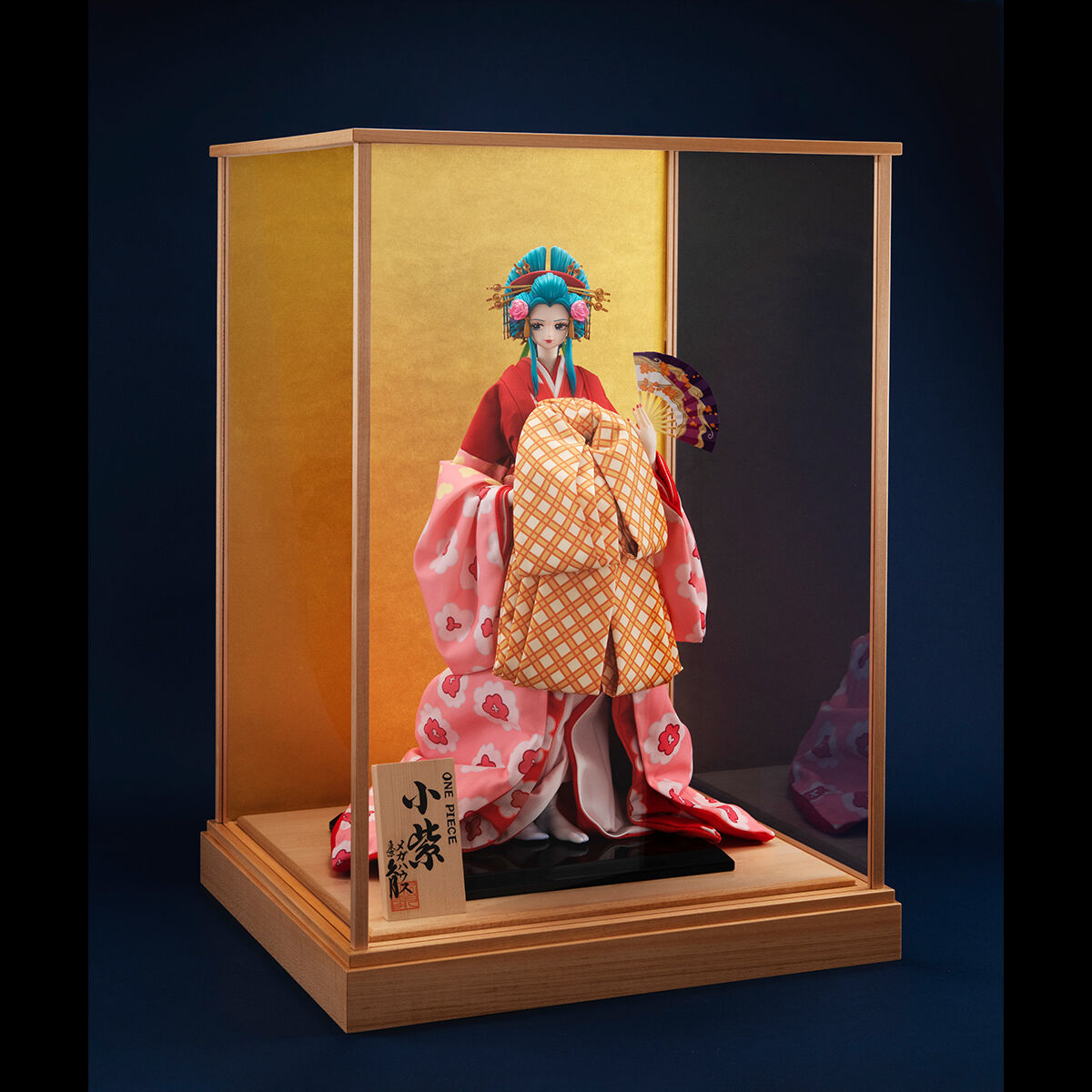 特別抽選販売】久月×MegaHouse 日本人形 ONE PIECE 小紫 【専用ガラス