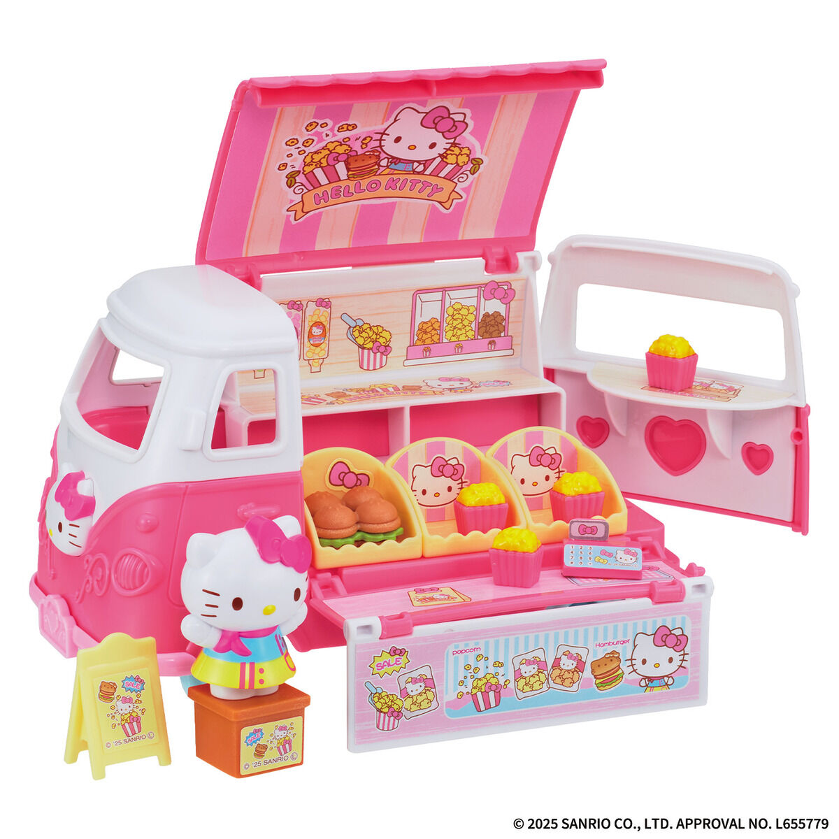 Hello Kitty どこでもおとどけ！ピンクのキッチンカー | BANDAI TOYS