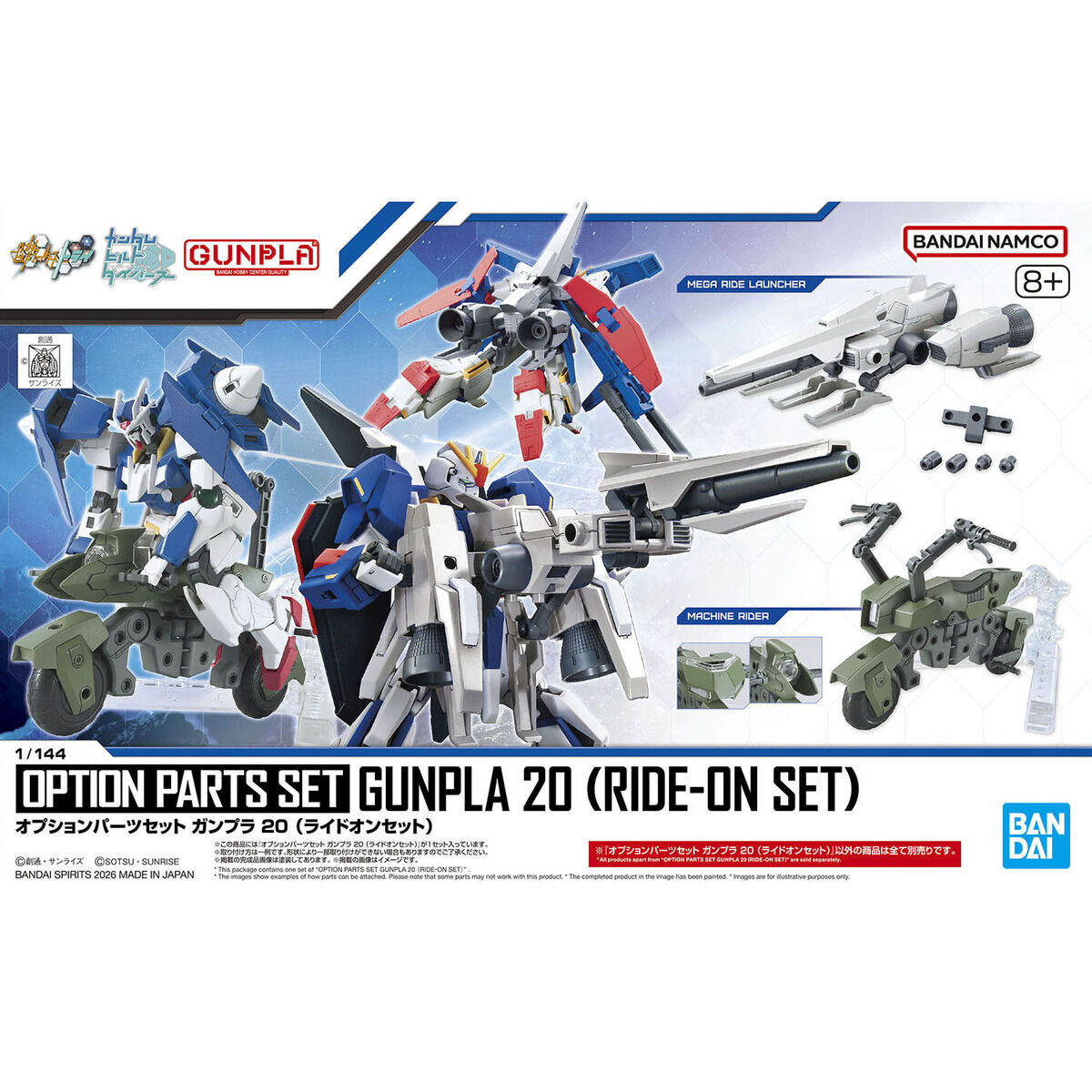 オプションパーツセット ガンプラ 20 (ライドオンセット) | ガンダム
